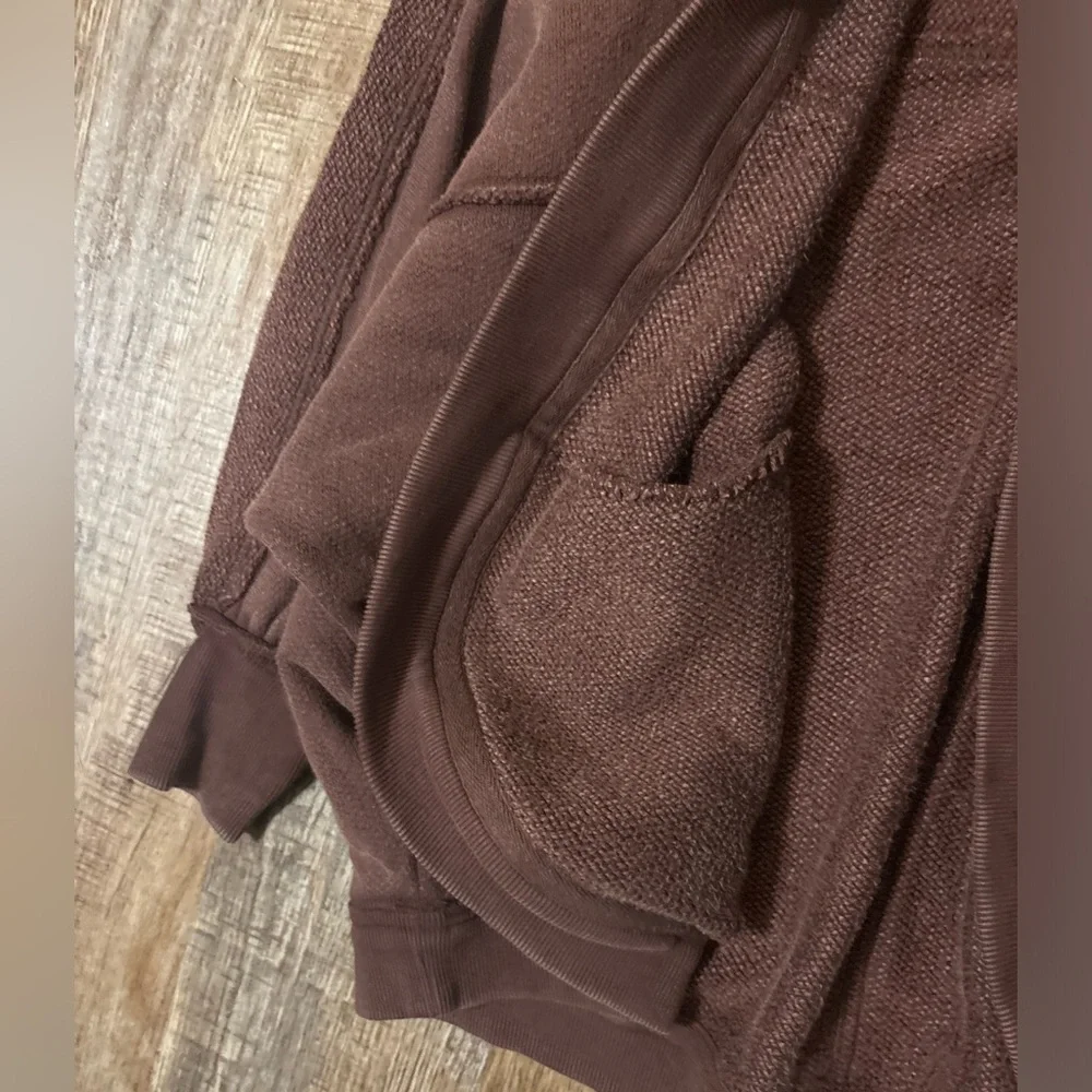 Free People Forever Yours Cardi In Charred Eggplant We The Free (NWOT) - Picture 7 of 12